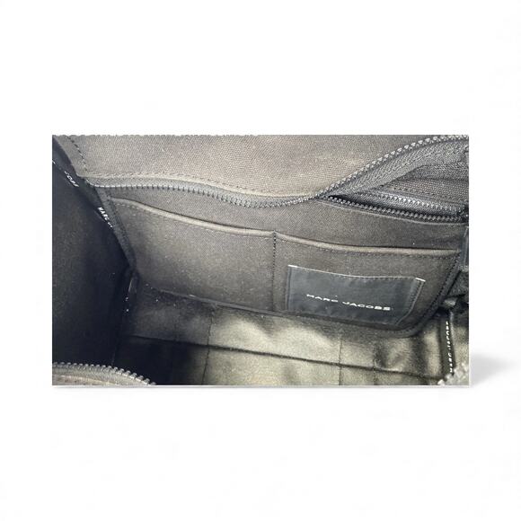 Marc Jacobs Black Canvas Tote Bag w/ Adjustable Shoulder Strap - Picture 5 of 8